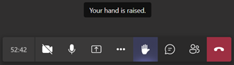 How to raise your hand on Teams